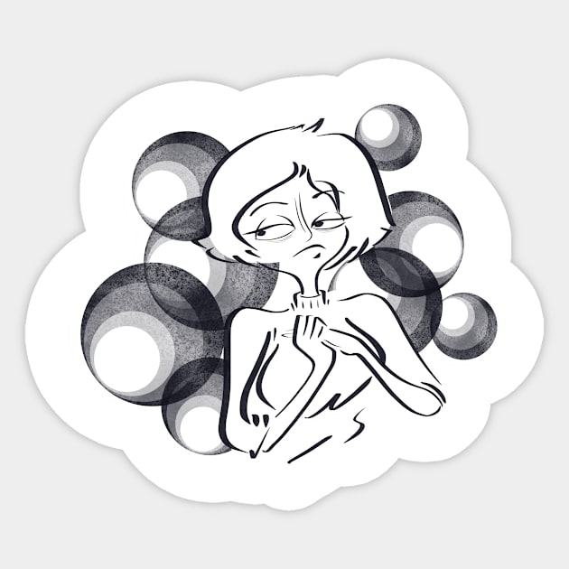 Tired eyes Sticker by Atomic_Slug